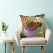 Small Tortoiseshell Butterfly Throw Pillow (Chair)
