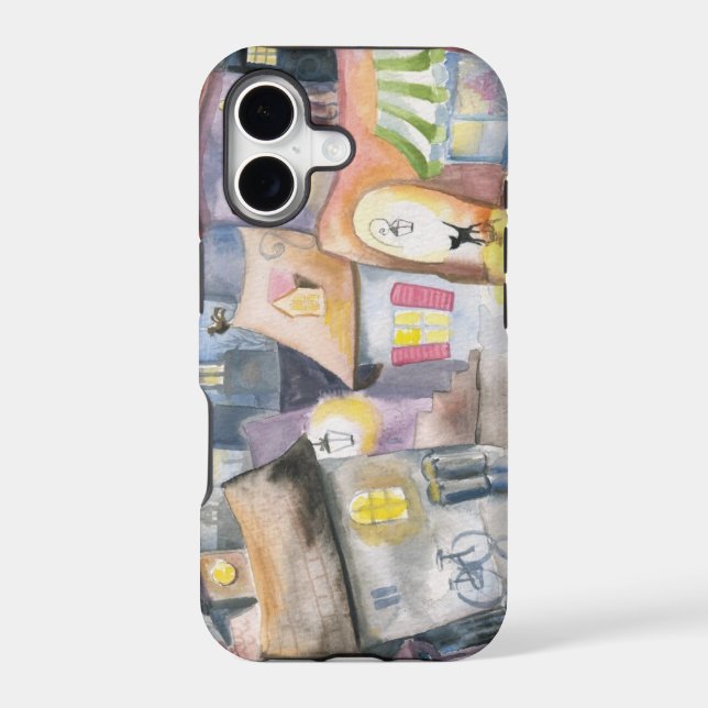 Small town at night iphone case (Back)