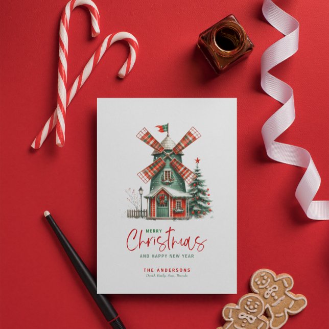 Small-Town Christmas Theme Design Card (Creator Uploaded)
