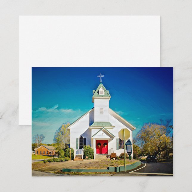 SMALL TOWN CHURCH Invitation (Front/Back)
