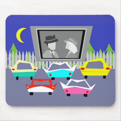 Small Town Drive_In Movie Mousepad