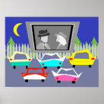 Small Town Drive-in Movie Poster at Zazzle