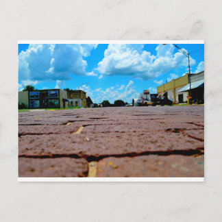 Small Town Main Street Postcard