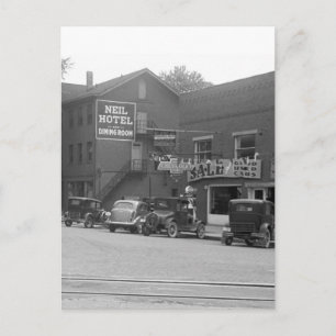 Small Town Ohio, 1930s Postcard