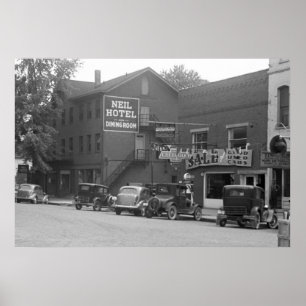 Small Town Ohio, 1930s Poster