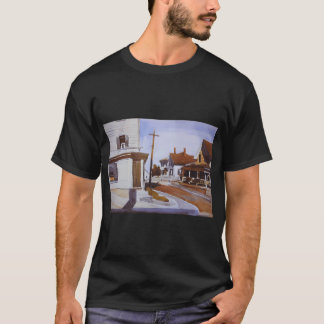 Small town on cove Edward Hopper T-Shirt