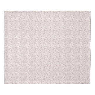 Small Trailing Block Print Floral - Pink Duvet Cover