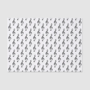 Small Treble Clef Musical Tissue Paper