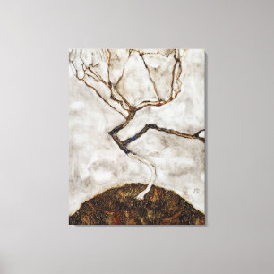 Small Tree In Late Autumn by Egon Schiele Canvas Print