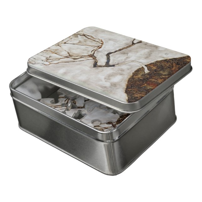 Small Tree In Late Autumn by Egon Schiele Jigsaw Puzzle (Lid Open)
