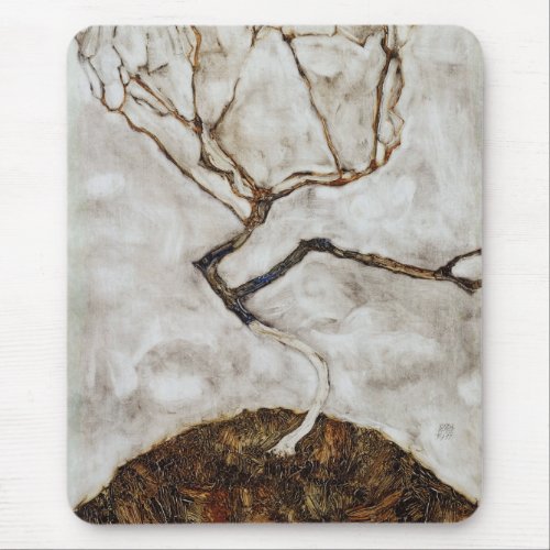 Small Tree In Late Autumn by Egon Schiele Mouse Pad