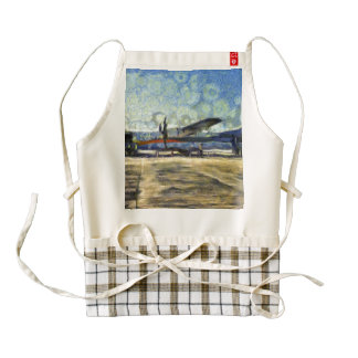 Small turboprop plane zazzle HEART apron