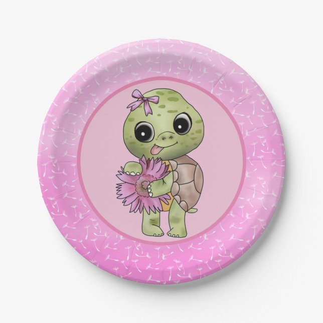 small turtle paper plates (Front)