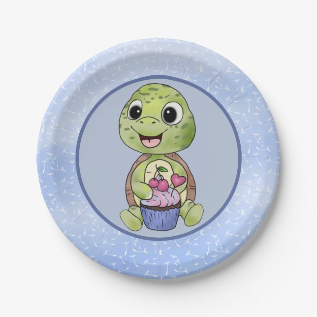 small turtle paper plates (Front)