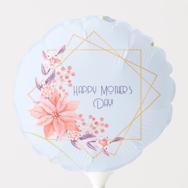 Small Twin Mom Mother's Day Balloon (Front)