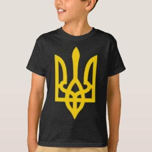 Small Ukrainian Coat Of Arms Flag Symbol Sign Logo T-Shirt