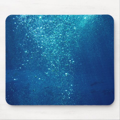 Small Underwater Bubbles Mouse Pad