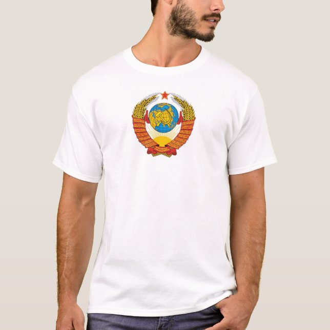 Small USSR Emblem and Red Star T-Shirt (Front)