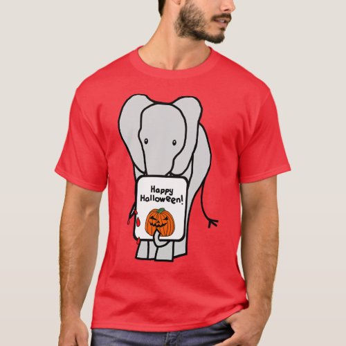 Small Vampire Elephant with Halloween Horror d T_Shirt