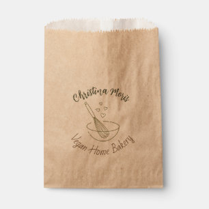 Small Vegan Home Bakery Favor Bag