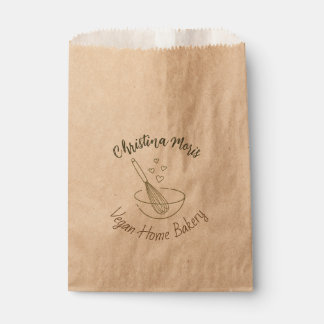 Small Vegan Home Bakery Favor Bag