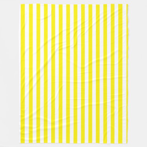 Small Vertical Yellow Stripes Fleece Blanket