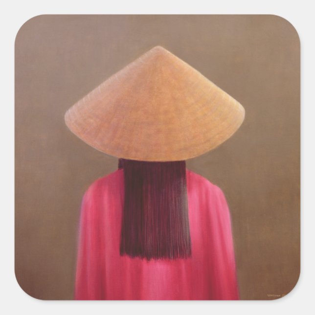 Small Vietnam back view Square Sticker (Front)