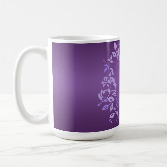 Small Violet Rose Tea Mug (Left)