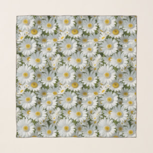 Small White Daisies Scarf