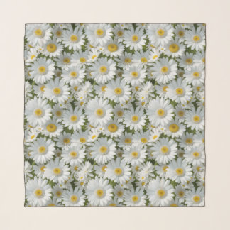 Small White Daisies Scarf