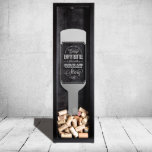Small Wine Cork Shadow Box & Wine Quote Engraving<br><div class="desc">Personalized Wine Cork Holder 8”x 26”x 2.75" (a.k.a. Drop Box) is handmade of pinewood and stained with either classic black or bombay mahogany. The shadow box can hold about 120 corks and the glass front is exquisitely laser etched with any one of our stunning designs or a custom one personalized...</div>