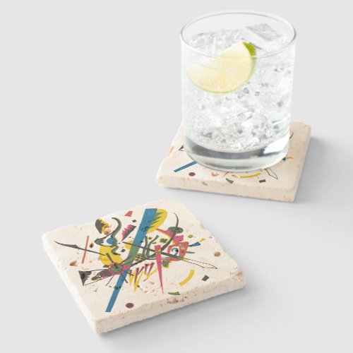 Small Worlds 1  Kandinsky  Stone Coaster