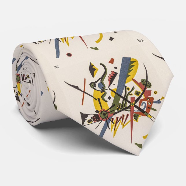 Small Worlds I -  Kandinsky Neck Tie (Rolled)