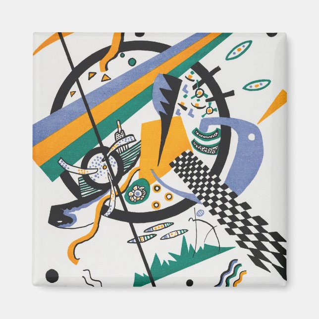 Small Worlds IV, Abstract, Wassily Kandinsky Magnet (Front)