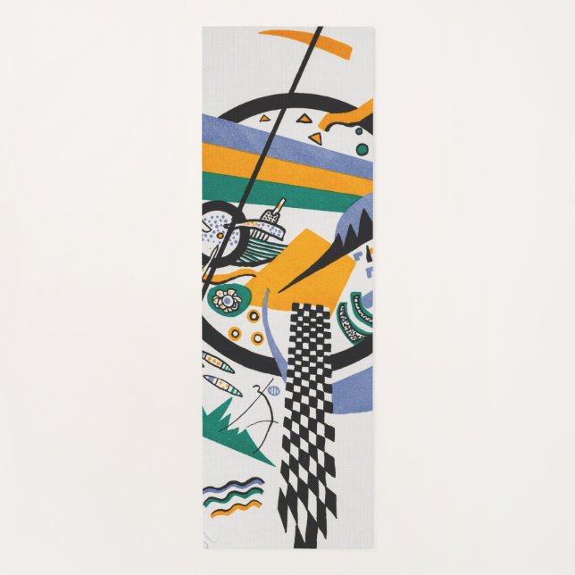 Small Worlds IV, Abstract, Wassily Kandinsky Yoga Mat (Front)