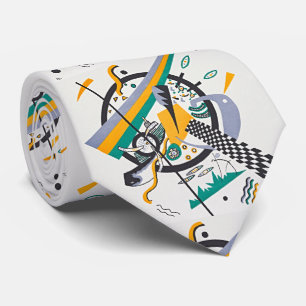 Small Worlds IV by Wassily Kandinsky Neck Tie