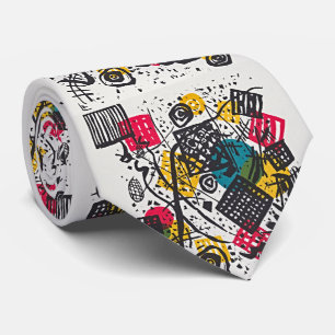 Small Worlds V by Wassily Kandinsky Neck Tie