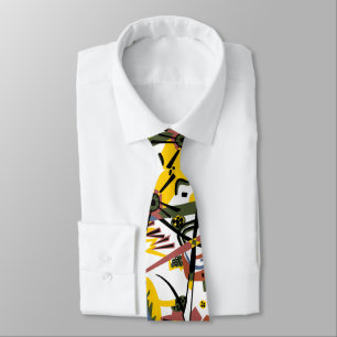 Small worlds, Vassily Kandinsky in digital colors Neck Tie