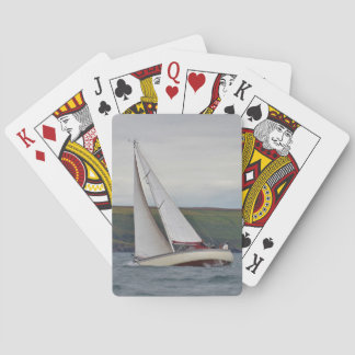 Small Yacht Sailing Hard Poker Cards