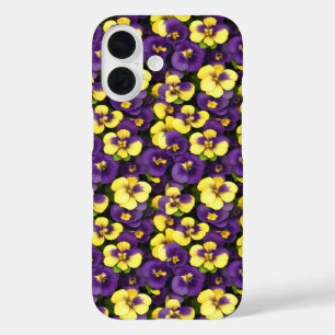 Small Yellow and Purple Pansies Phone Case