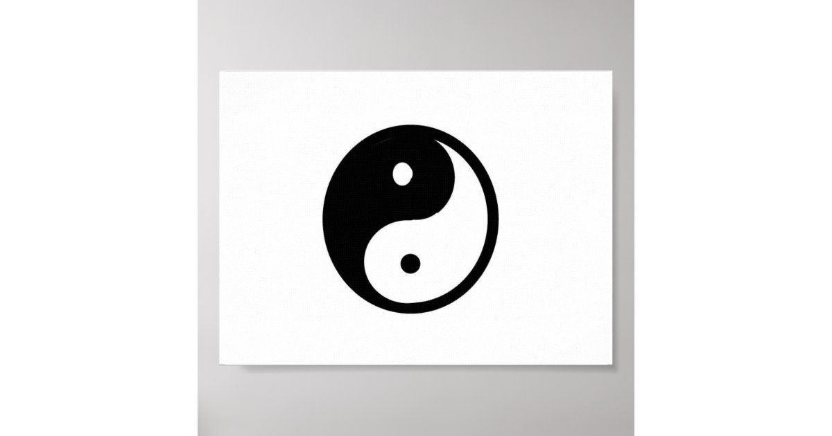 Small Yin/Yang canvas print | Zazzle.com