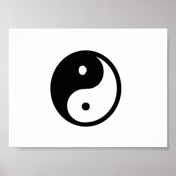 Small Yin/Yang canvas print | Zazzle