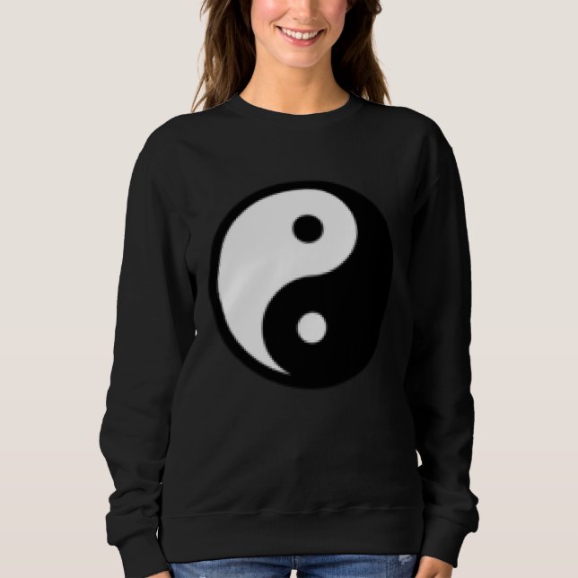 Small Yin Yang, Tai chi, Qi gong, polarity, dualit Sweatshirt (Front)