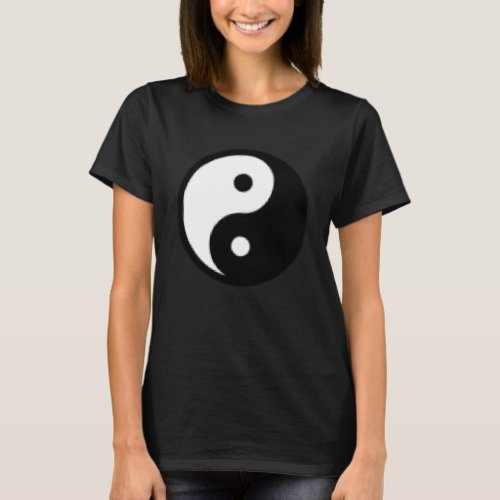 Small Yin Yang Tai chi Qi gong polarity dualit T_Shirt