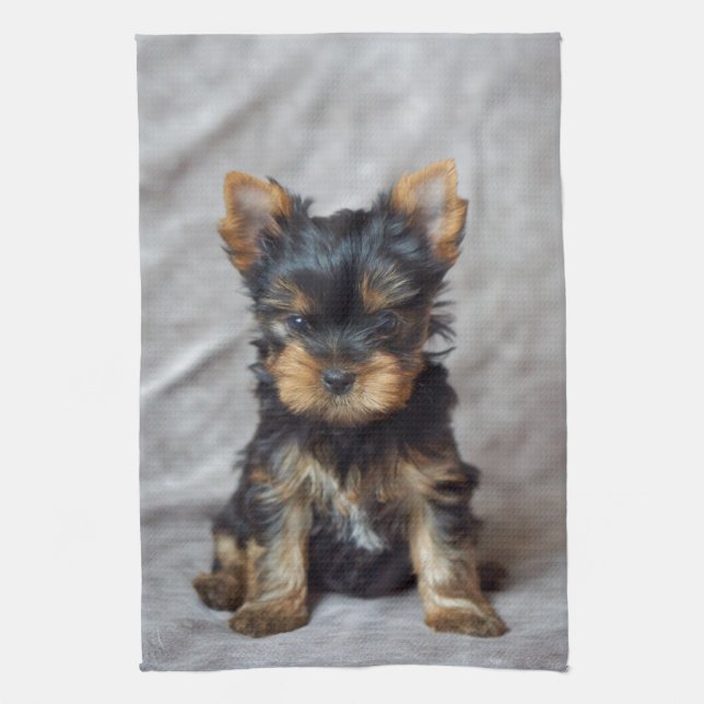 Small yorkie kitchen towel (Vertical)