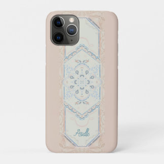smallCUSTOM NAME Delicate Seashell Medallion, iPhone 11 Pro Case