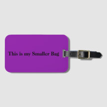 'Smaller' Luggage Tag