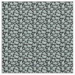 Smaller Repeat Pattern of Succulents on Black Fabric