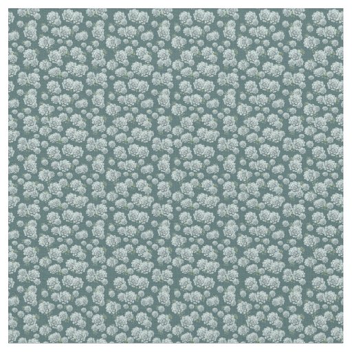 Smaller Repeat Pattern Succulents on Pine-Green Fabric