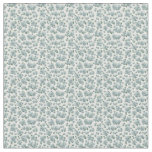 Smaller Repeat Pattern Succulents on White Fabric